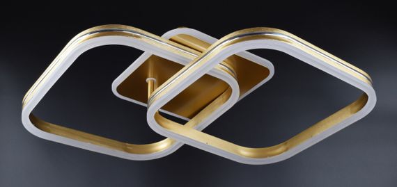 Люстра світлодіодна стельова LED світильник для квартири на стелю лед 26326 Золото 12х42х68 см.