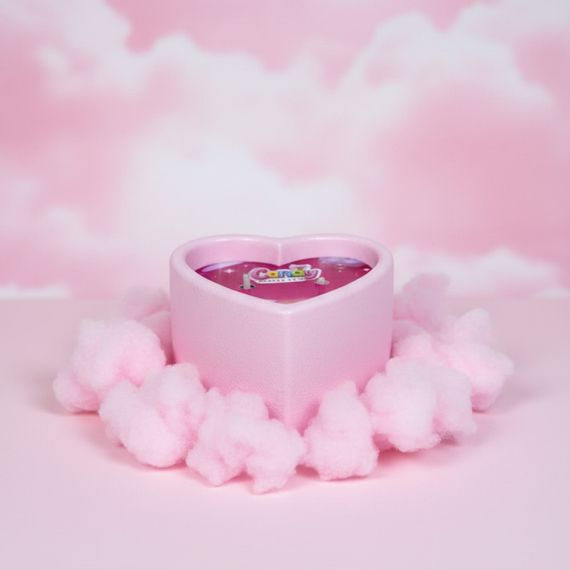 Масажна свічка з ароматом жуйки Candy Bubble Gum у формі серця, 70 мл sexstyle | Зображення 7