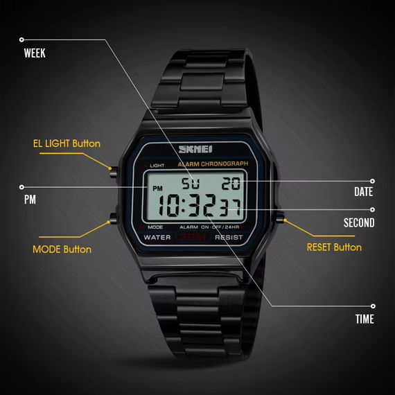 Годинник наручний чоловічий SKMEI 1123BK | Зображення 2
