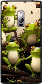 Чехол на OnePlus 2 Жабки "5656u-386-17620"