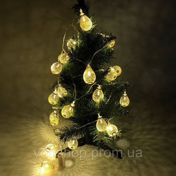 Праздничная новогодняя гирлянда, Комнатная гирлянда из лампочек Led классическая LA-88 | Зображення 2