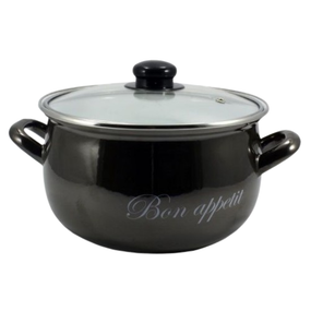 2234 A Каструля глиб. 4,0л  d.20  Bon appetit чорний  (Т) 7323940000