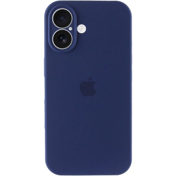 Чехол Silicone Case Full Camera Protective (AA) для Apple iPhone 16 Plus (6.7") Синий / Deep navy | Зображення 1
