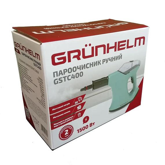 Пароочисник ручний Grunhelm GSTC400 1500 Вт білий | Зображення 3