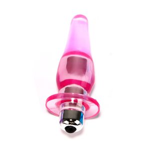 Вибростимулятор анальный розовый