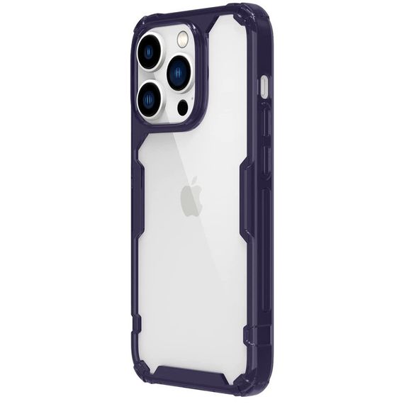 TPU чохол Nillkin Nature Pro Series для Apple iPhone 14 Pro (6.1") Темно-фіолетовий (прозорий) | Зображення 1