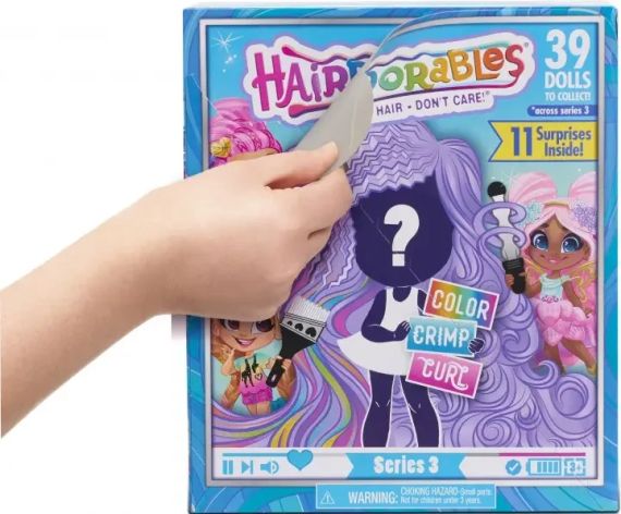Игрушка кукла Hairdorables Dolls серия 3 с аксессуарами Кукла в коробке кукла с длинными волосами | Зображення 3