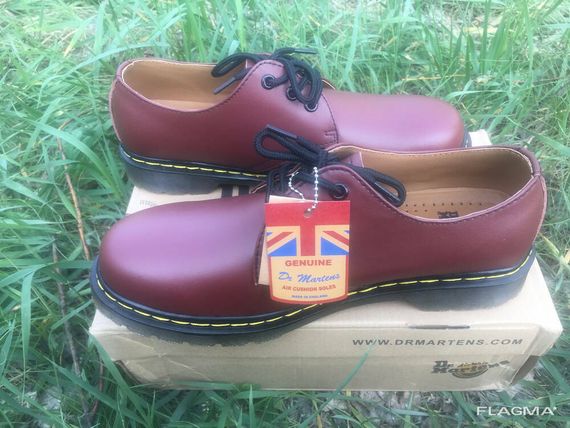 Ботинки полуботинки туфли Dr. Martens 1461 Cherry RED Smooth (Бордовые) Размер 41 42 43... | Зображення 3