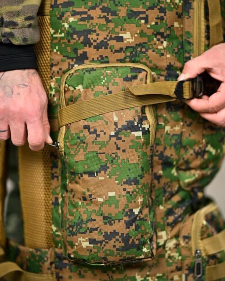 Тактичний рюкзак 70 л армійський похідний наплічник для туризму військовий рюкзак для полювання риболовлі | Зображення 6