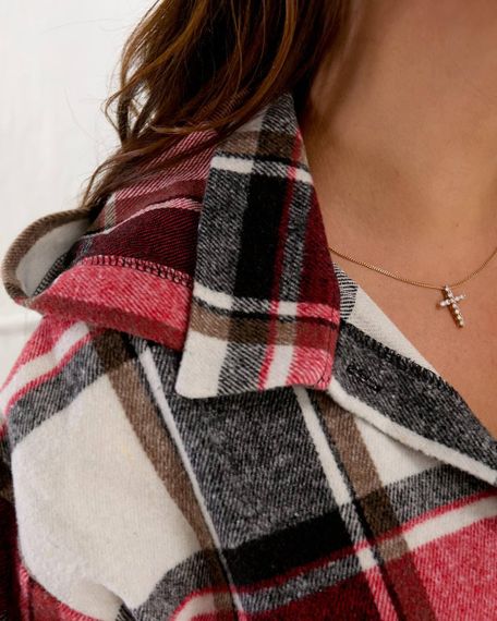 Жіноча сорочка з капюшоном з байки Sofia  304 Рожевий, 46-48 | Зображення 7