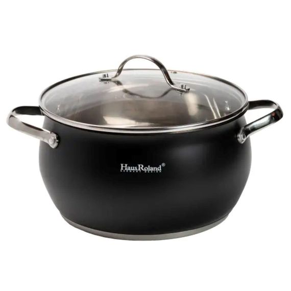 Набір посуду для приготування з нержавіючої сталі 12 предметів, чорний HP33548 | Зображення 1