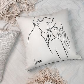 Подушка c принтом габардиновая Love 30x30 см (3P_21L002)