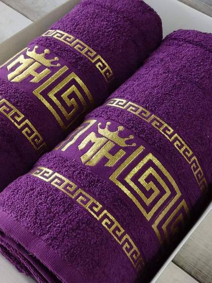 Полотенца подарочные Moz versace mor набор 2шт