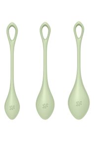 Набор вагинальных шариков Satisfyer Yoni Power 2 light, зеленый sexstyle