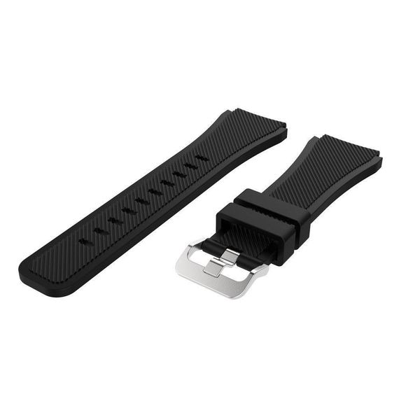 Силіконовий ремінець для годинника Samsung Galaxy Watch 46 mm SM-R800 - Black | Зображення 5