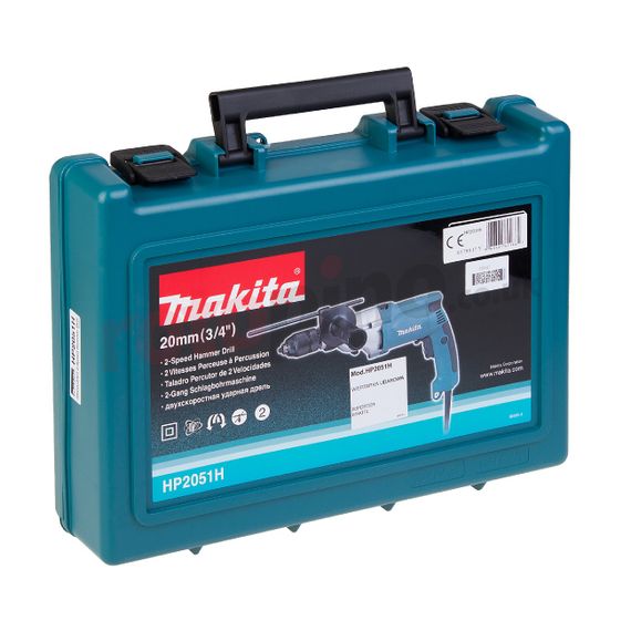Дриль з ударом двохшвидкісний Makita HP2051H (720 Вт, 1.5-13 мм, 0-2900 хв-1) | Зображення 6