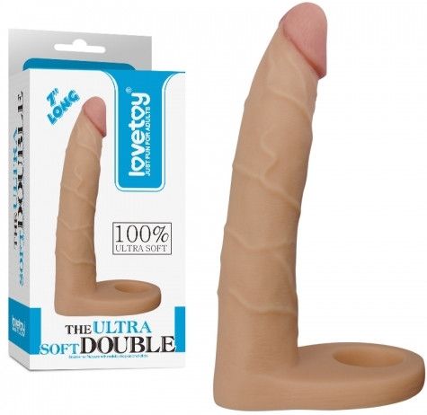 Насадка для двойного проникновения - The Ultra Soft Double 7" sexstyle