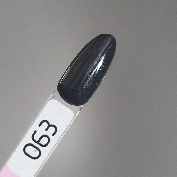 Гель-лак Toki-Toki № 063 темний графіт із мікроблоском 5мл