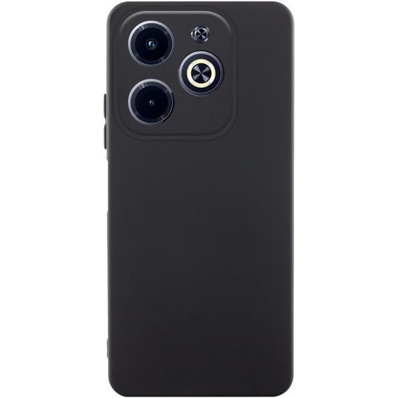 Чехол TPU GETMAN Liquid Silk Full Camera для Infinix Hot 40i Черный / Black