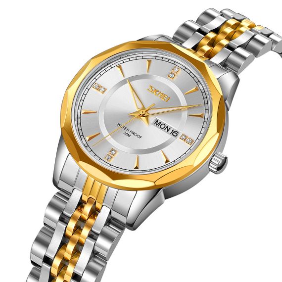 Skmei 9264TGDSI Silver/Gold-Silver | Зображення 1