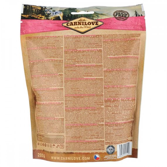 Ласощі Carnilove Dog Crunchy Snack Lamb with Cranberries для собак для міцного імунітету з ягнятиною та журавлиною 200 г | Зображення 1