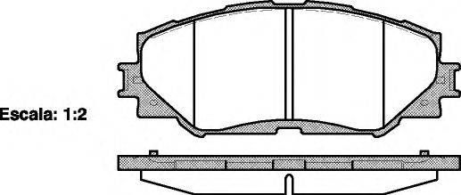 Колодка гальм. диск. TOYOTA AURIS, RAV 4 передн. (вир-во REMSA) REMSA 123200 на TOYOTA RACTIS (NLP12_, NCP12_, NSP12_)