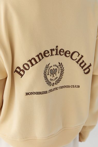 Жіночий теплий світшот із блискавкою на горловині - лимонний цвет, ONE SIZE (є розміри) | Зображення 3