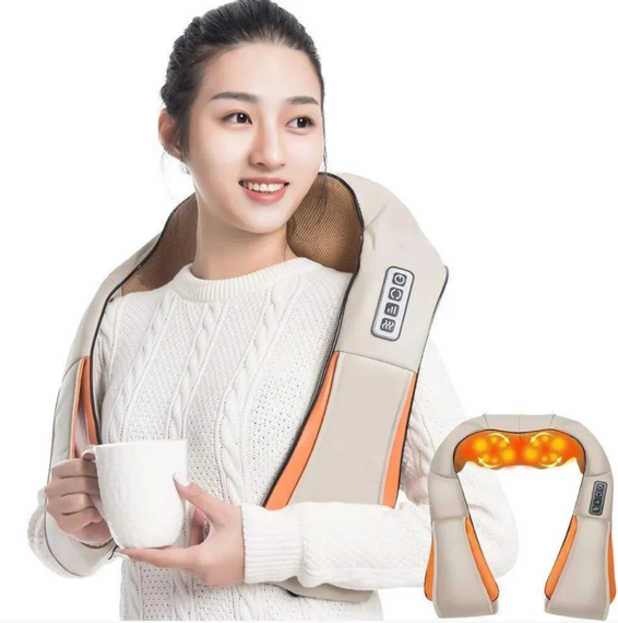 Роликовий масажер для спини і шиї Massager of Neck Kneading | Зображення 4