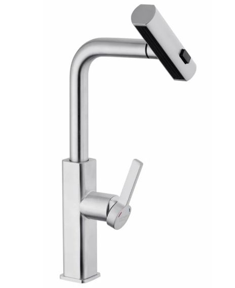 Змішувач для кухні з висувним виливом Kroner KRP Edelstahl Klassisch - ESG03918 (CV032498) | Зображення 8