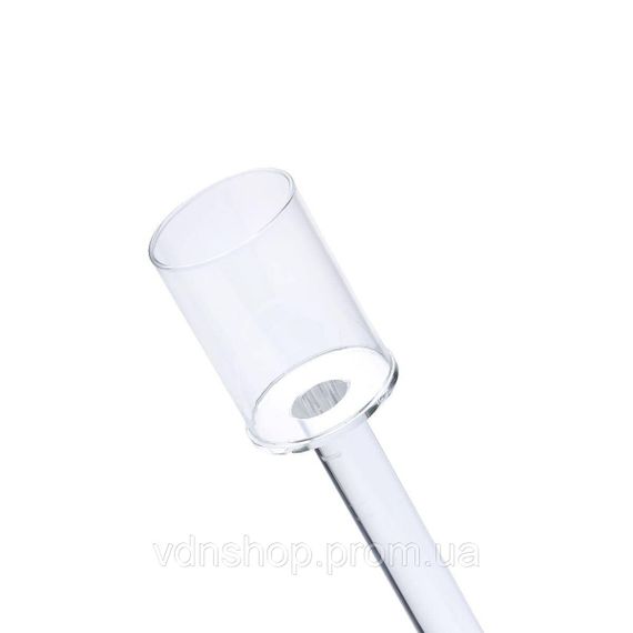 Подсвечник стеклянный на ножке 8×36 см подсвечник бокал декоративный прозрачный HP-4-44M | Зображення 1