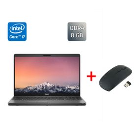Ультрабук Dell Latitude 5500 / 15.6" (1366x768) TN / Intel Core i7-8665U (4 (8) ядра по 1.9 - 4.8 GHz) / 8 GB DDR4 / 256 GB SSD / Intel UHD Graphics / WebCam / Windows 10 б/в + Подарунок Бездротова миша / USB
