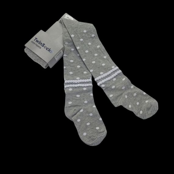 Колготки детские  для девочки в горох TwinSocks 86-92/ 2 -2,5 года