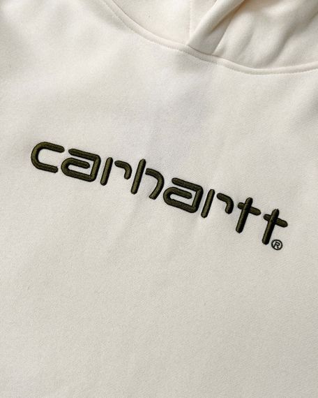 Худі Carhartt WIP Logo Hoodie Cream L | Зображення 1