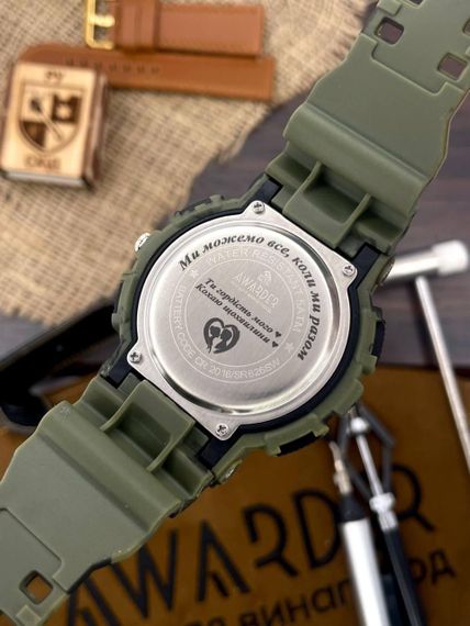 Чоловічий годинник Awarder 005 Тризуб золото Camo Green 1202-0148 | Зображення 1