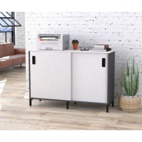 Тумба офисная Loft Design LS-1200-830 антрацит LS-1200-830 антрацит белый