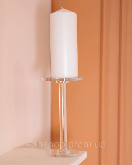 Тортівниця скляна на ніжці 12×23 см кругла стійка для торта, капкейків HP-4-67S | Зображення 3