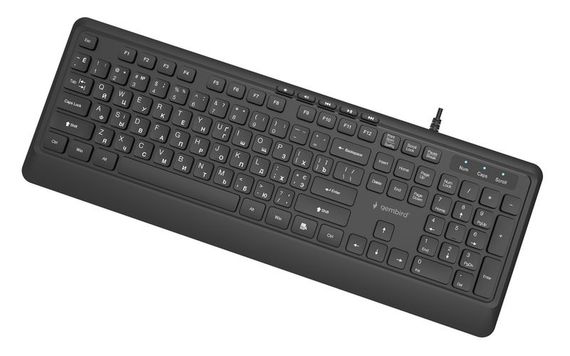 Клавіатура дротова Gembird KB-MCH-05-CYRL, чорна | Зображення 3