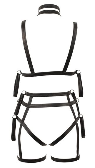 Збруя з фіксацією рук до тіла Bad Kitty чорна Bondage Set L/XL | Зображення 7