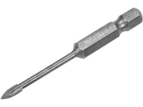 Свердло по склу и керамици STHOR : YG6X, HEX-1/4", Ø= 3 x 60 мм VR-21700