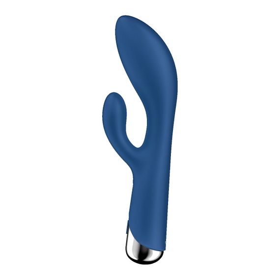 Вібратор-кролик з ротацією Satisfyer Spinning Rabbit 1 Blue, 3 мотори | Зображення 2