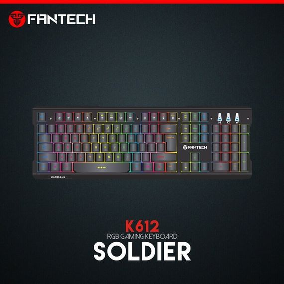 Клавіатура з механічними перемикачами та RGB підсвічуванням Fantech Soldier K612 (23826-01_829)