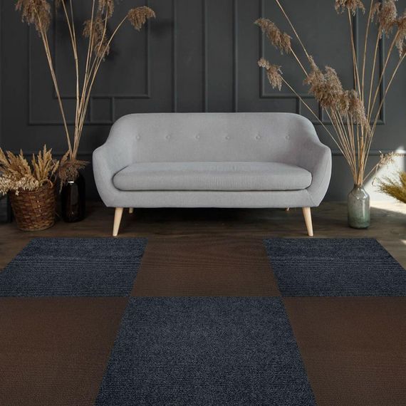 Самоклеюча плитка під ковролін темно-сіра 600х600х4мм SW-00001288 | Зображення 7