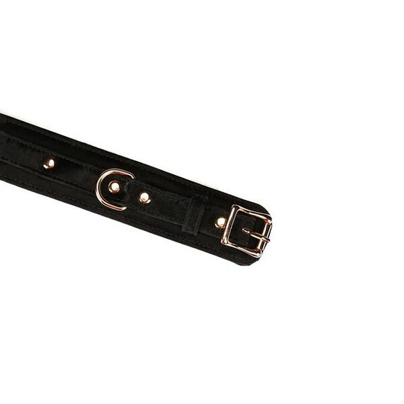 Наручники Liebe Seele Boudoir Amor Wrist Cuffs Black, з’єднувальний ланцюжок на карабінах | Зображення 4