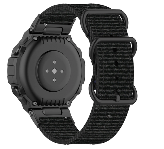 Нейлоновый ремешок Primo Traveller для часов Xiaomi Amazfit T-Rex (A1918) / T-Rex Pro (A2013) - Black | Зображення 2