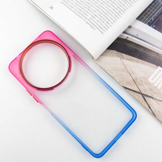 Чохол TPU+PC Fresh sip series для Xiaomi Redmi A3 Синій / Рожевий | Зображення 1