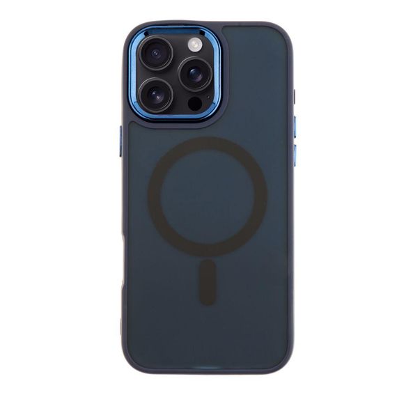 Чохол TPU+PC Space Magnetic Color with Magsafe для iPhone 16 Pro Колір Dark Blue | Зображення 3