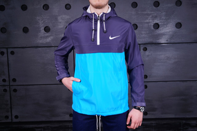 Анорак nike President серо-голубой S XL
