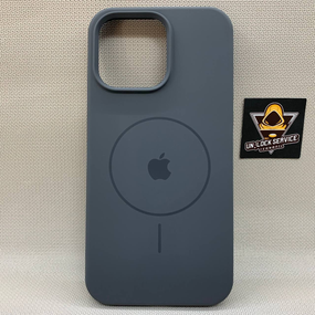 Чехол Iphone 15 Pro Max MagSafe SoftTouch мягкий Противоударный Серый