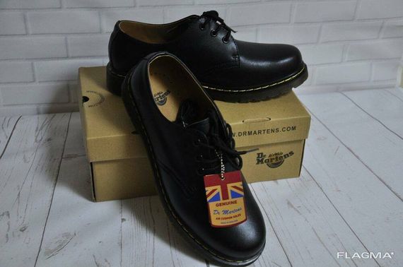 Ботинки полуботинки туфли Dr. Martens 1461 (Black) Размер 45 Доктор Мартинс Ботинки | Зображення 1