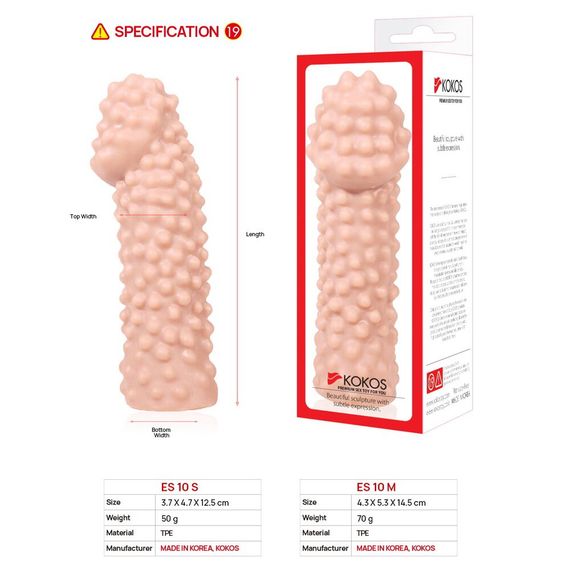 Насадка на член Kokos Extreme Sleeve ES.10 розмір M | Зображення 4